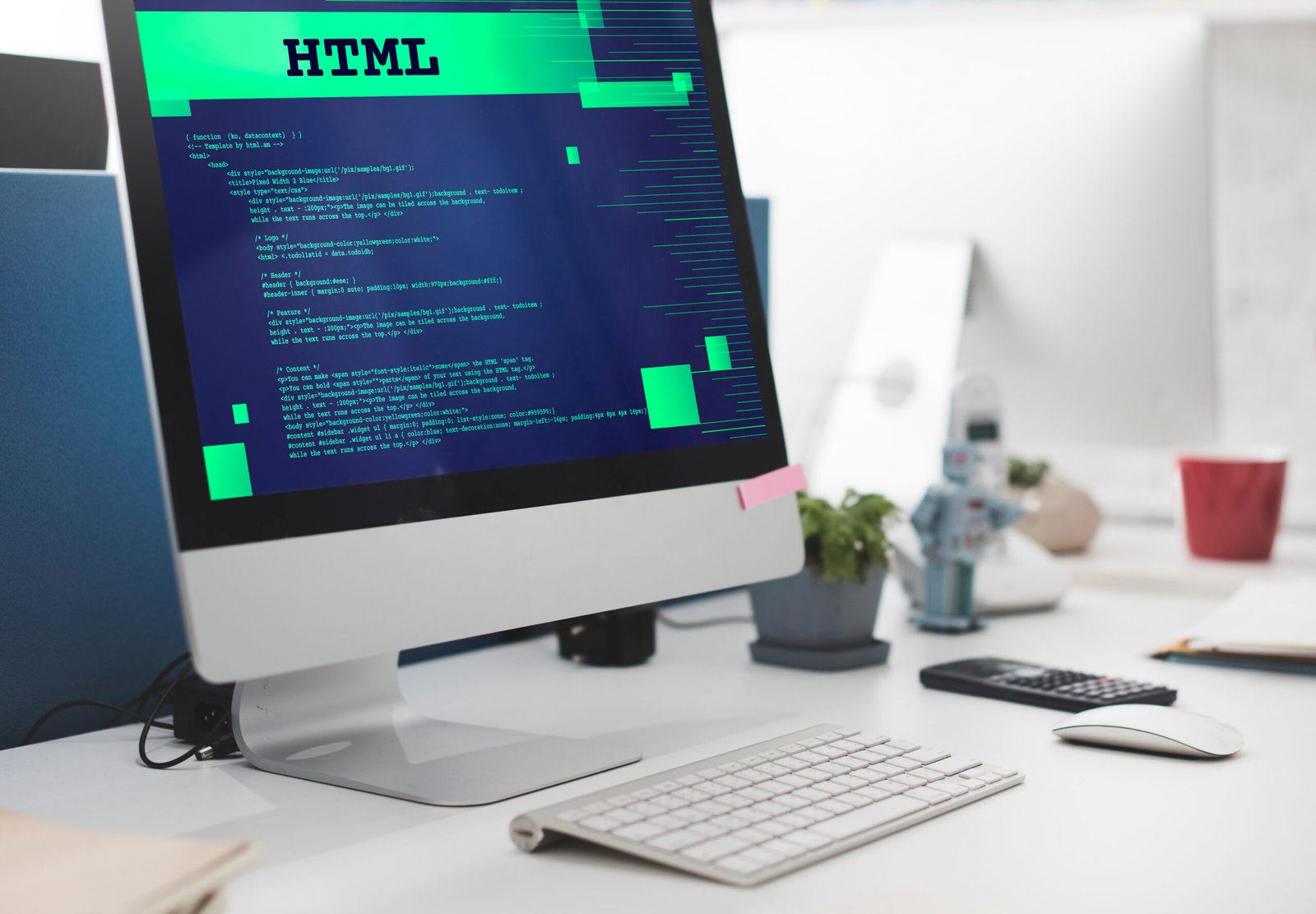 Html Programming Advanced Technology Web Concept